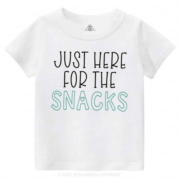 Just Here For The Snacks Toddler&Kid's Tees Beepumpkin
