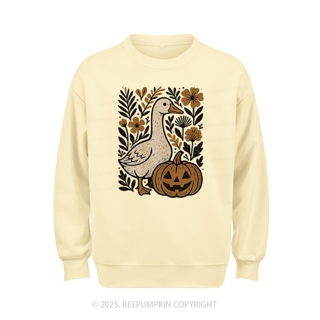 Goose Halloween Sweatshirt Beepumpkin