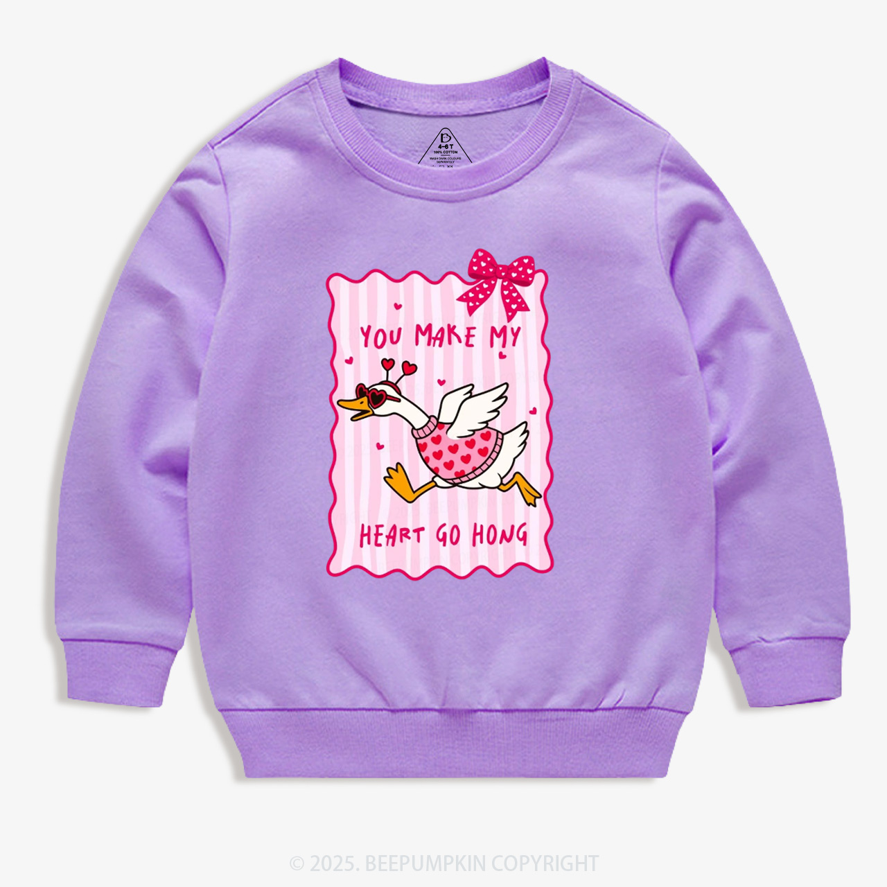 You Make My Heart Go Honk Valentine's Day Kid's Sweatshirt