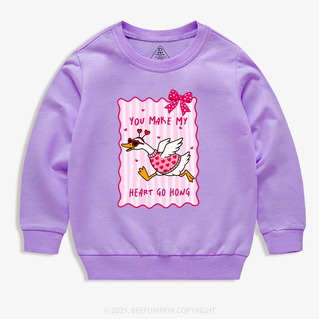 You Make My Heart Go Honk Valentine's Day Kid's Sweatshirt