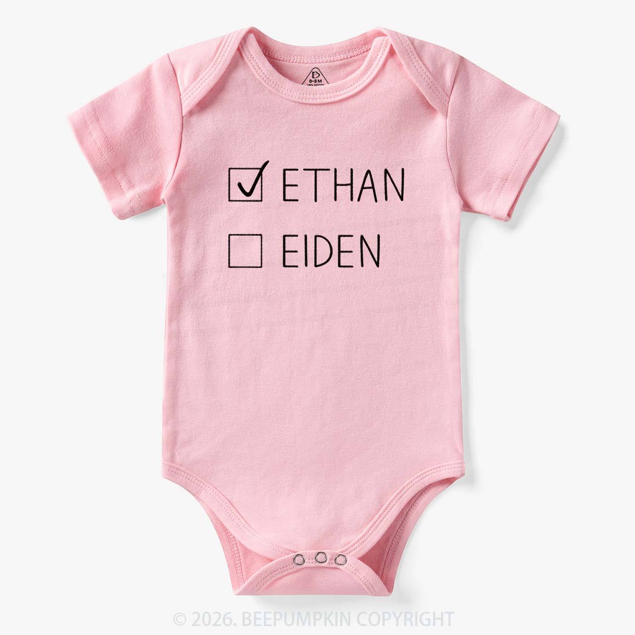 Personalized Twins Funny Bodysuit