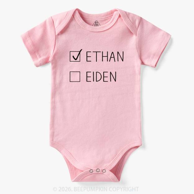 Personalized Twins Funny Bodysuit