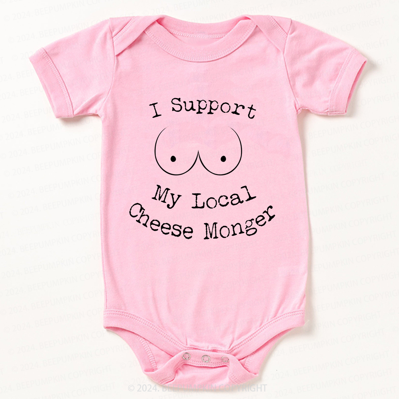 I Support My Local Cheese Monger Baby Bodysuit 7