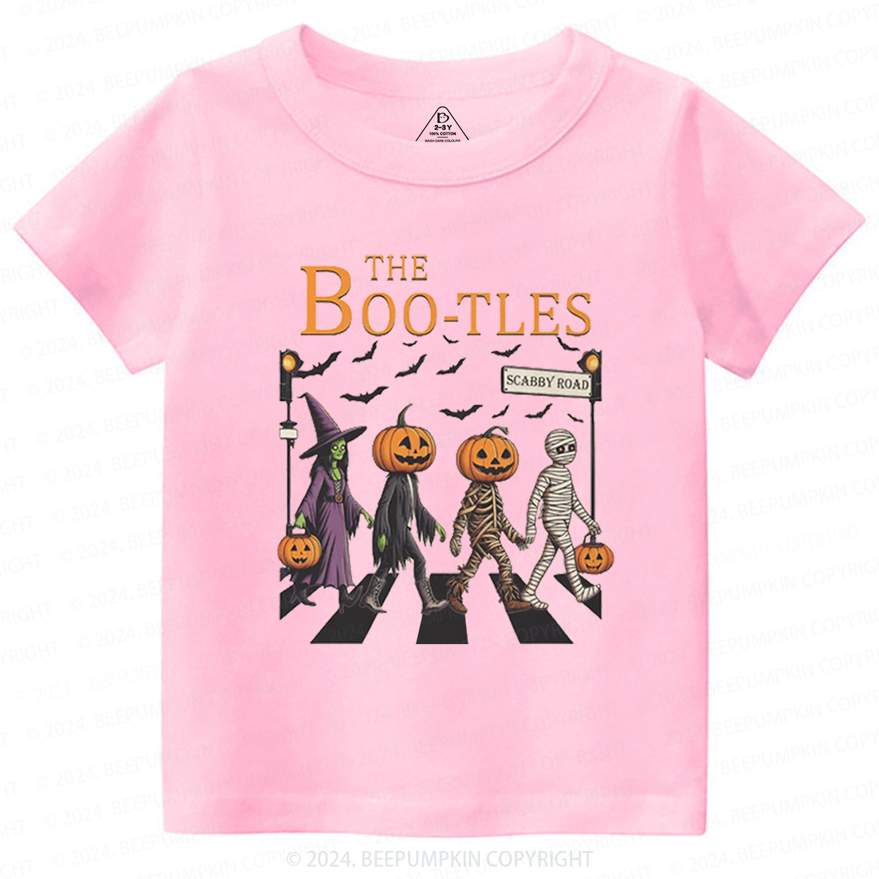 Walking Pumpkin Halloween Toddler&Kids Tees 