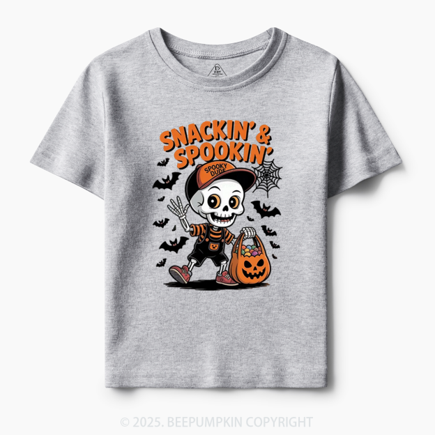 Snackin' & Spookin' Toddler&Kid's Tees Beepumpkin
