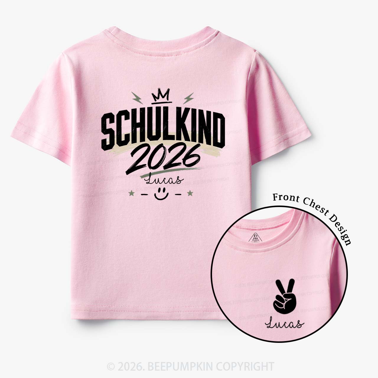 Personalized I'm a Schoolchild Toddler&Kid's Tees