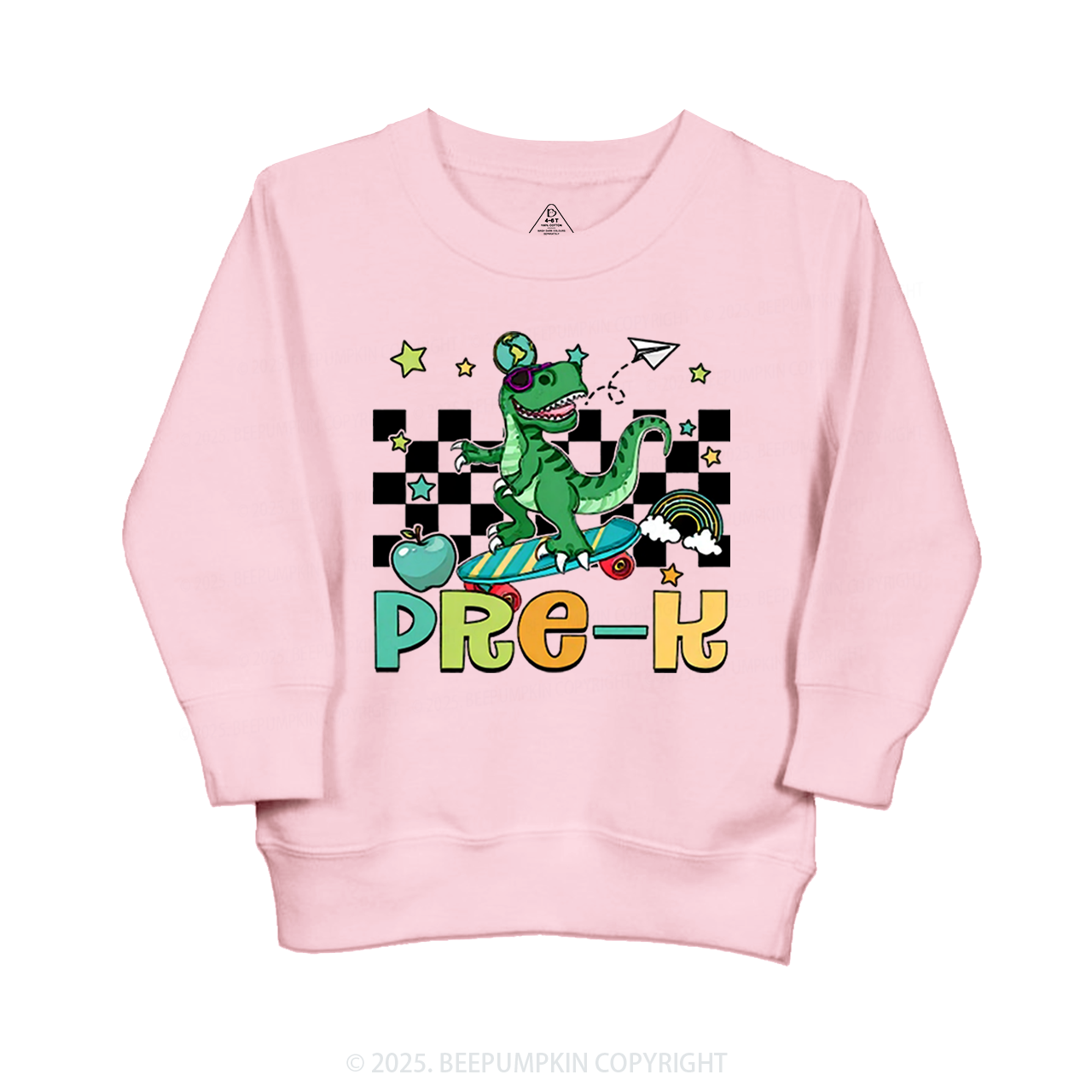 Personalized T-Rex For Boy Kid's Sweatshirt