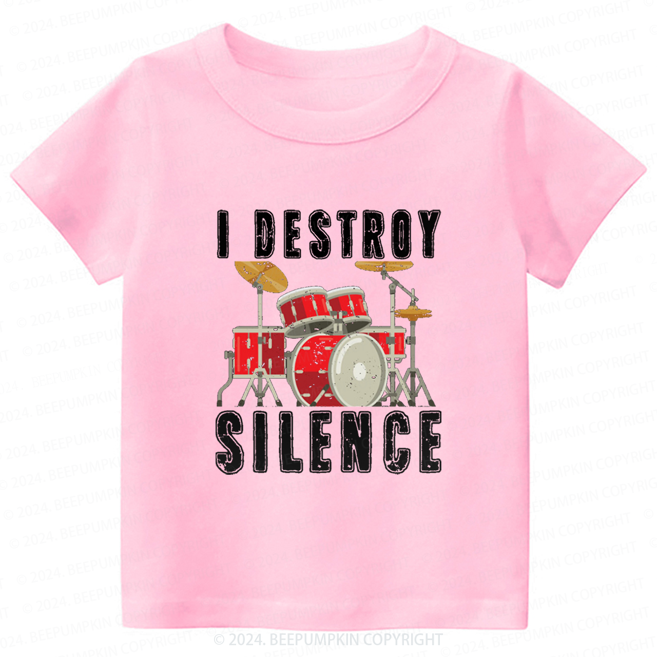 I Destroy Silence Toddler&Kids Tees 8