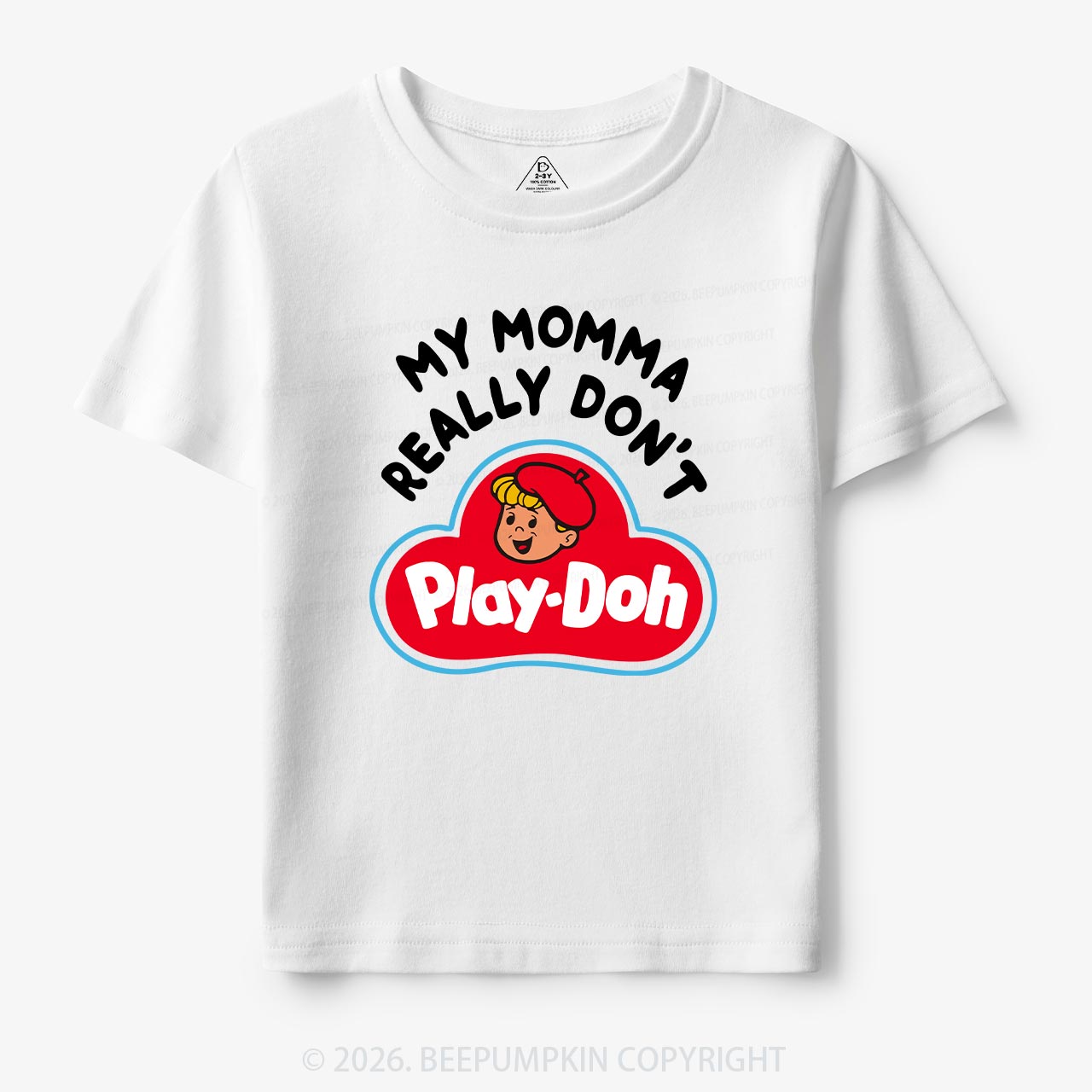 My Momma Really Don't Play-Doh Kids T-Shirt Beepumpkin