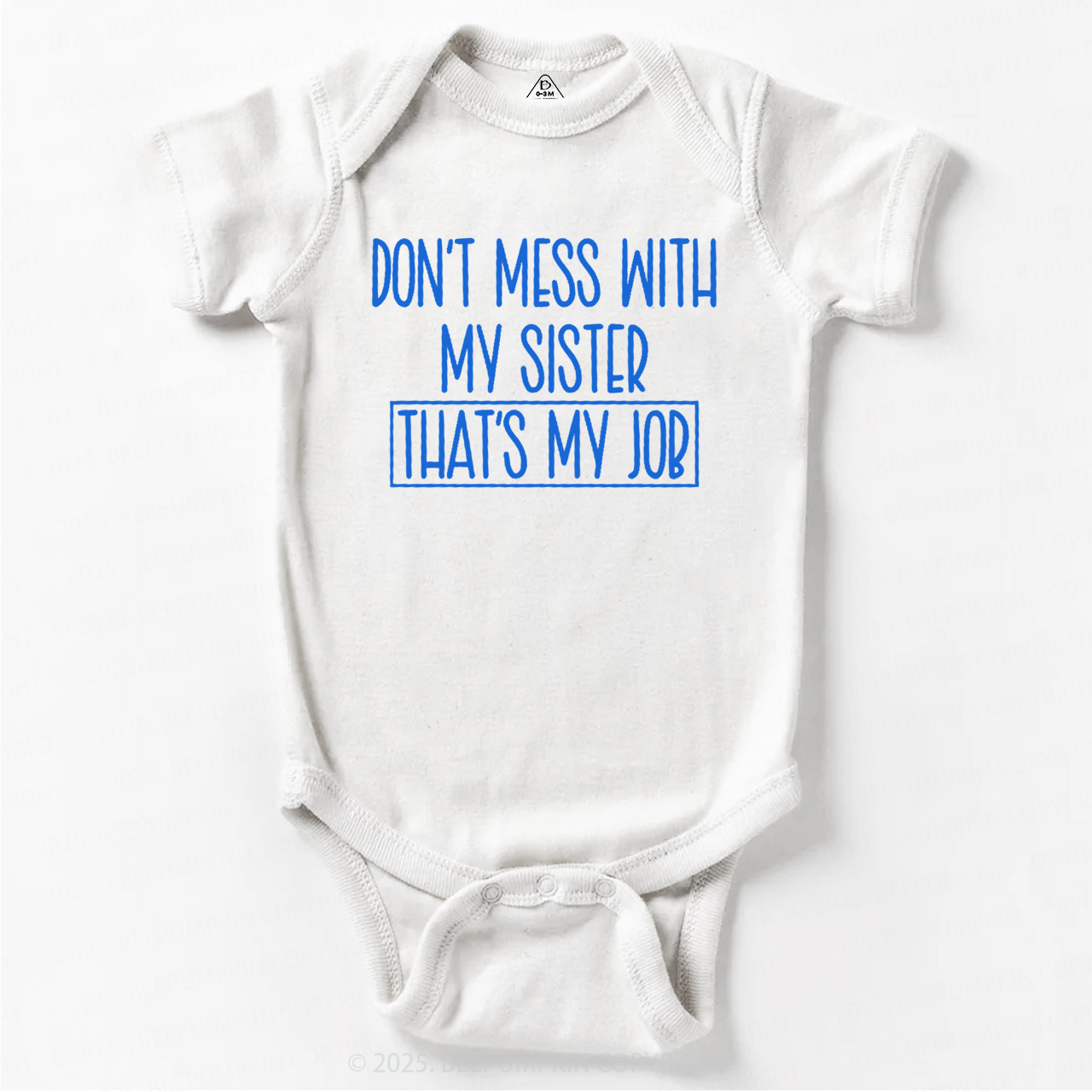 Don't Mess With My Sister Bodysuit Beepumpkin