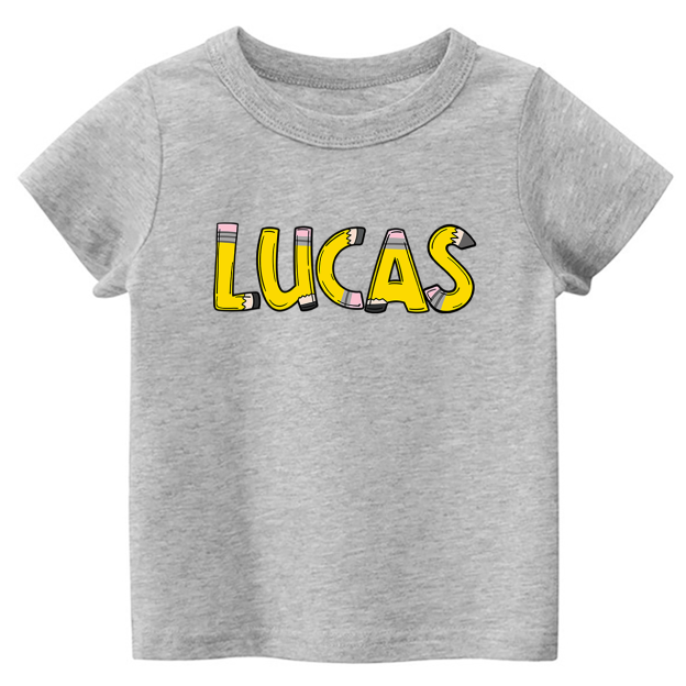 Personalized Pencil Back To School Toddler Shirts