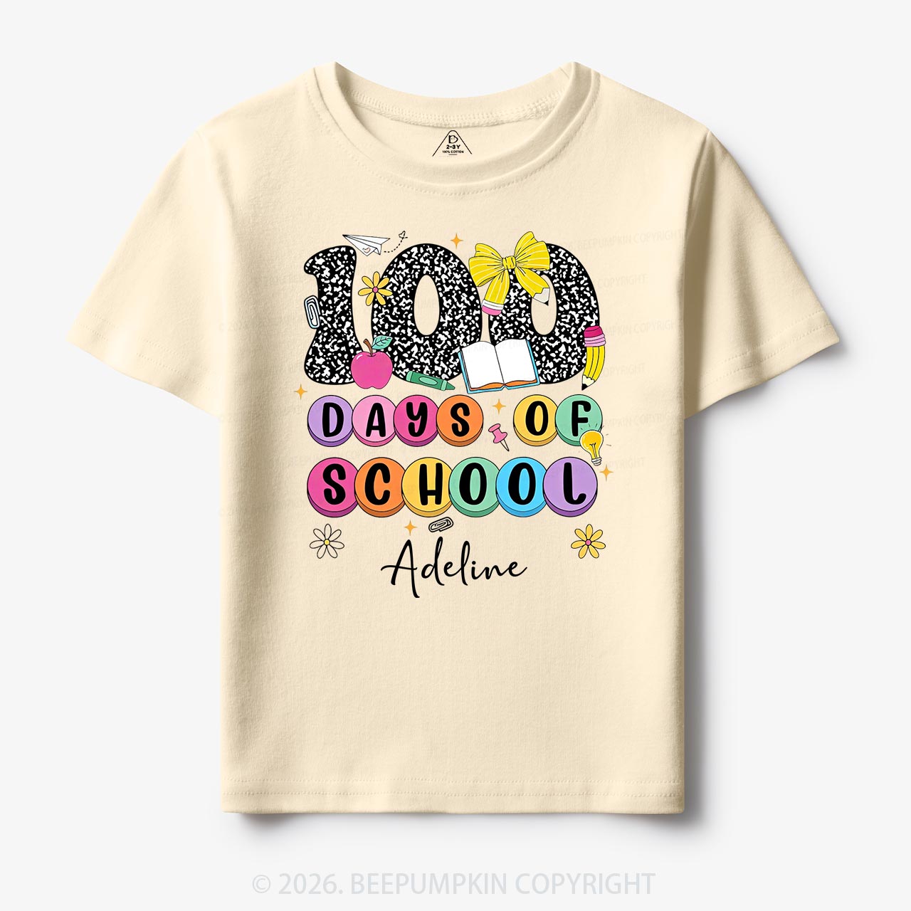 Personalized 100 Days Smarter and Sweeter Toddler&Kid's Tees