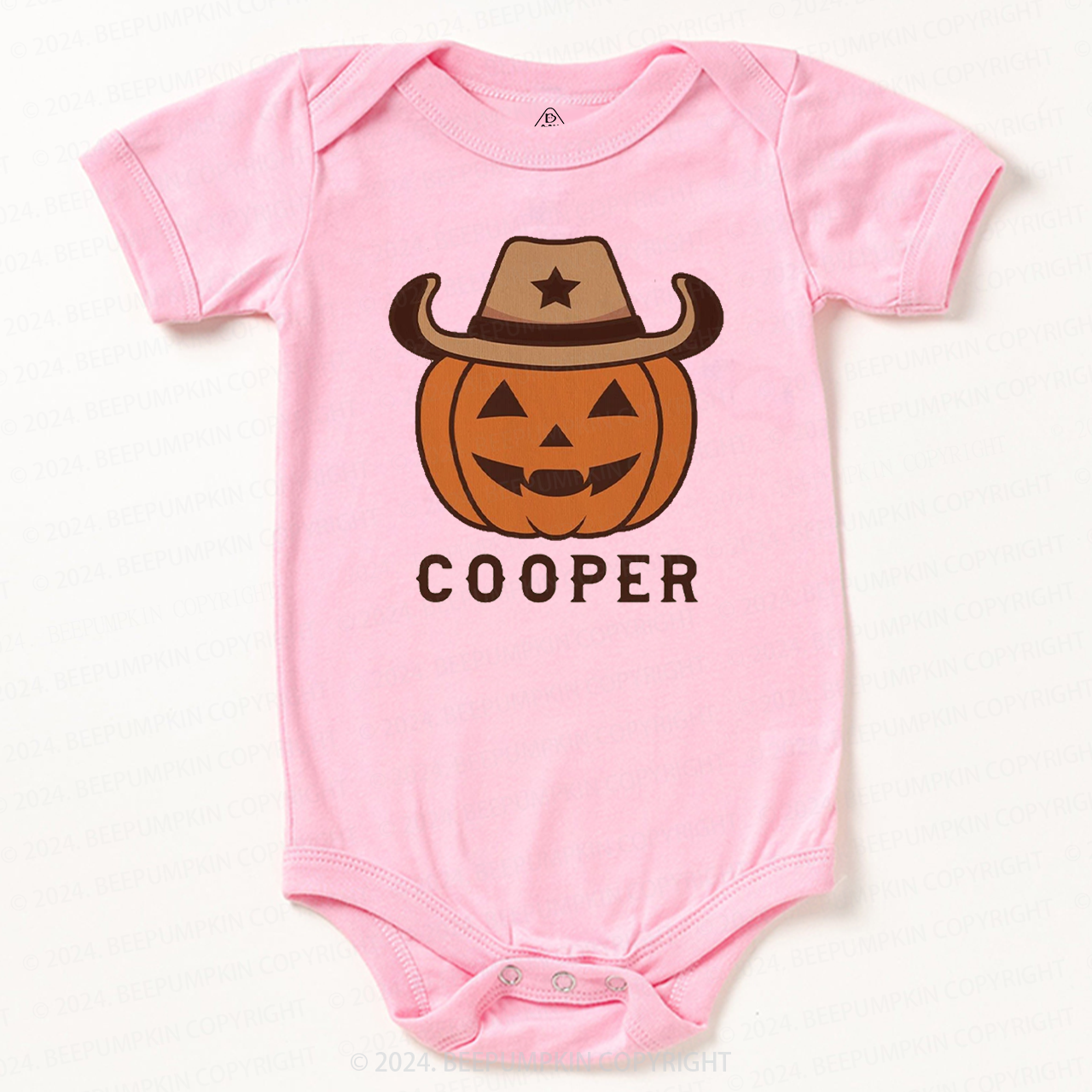 Personalized Vintage Halloween Rodeo Baby Bodysuits 