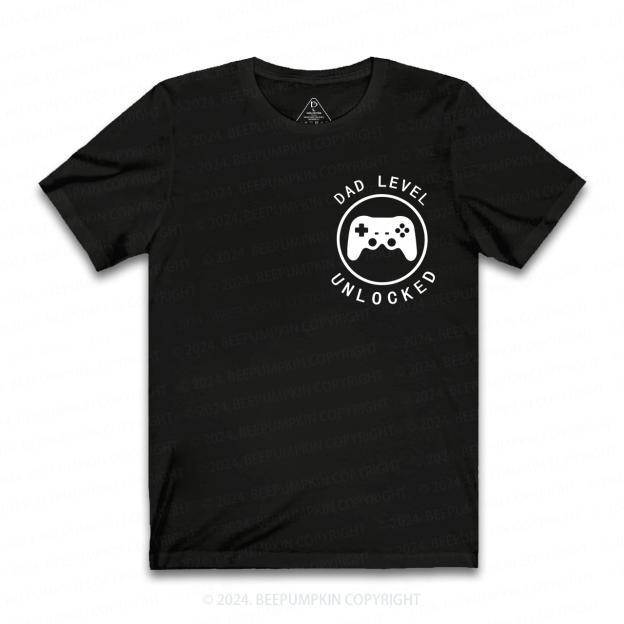 Dad Level Unlocked Dad and me T-Shirt