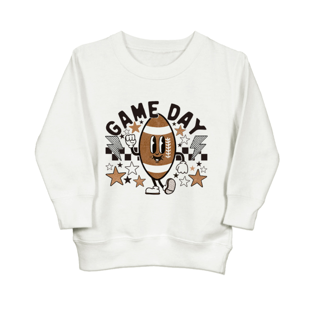 Football Game Day Kids Sweatshirt