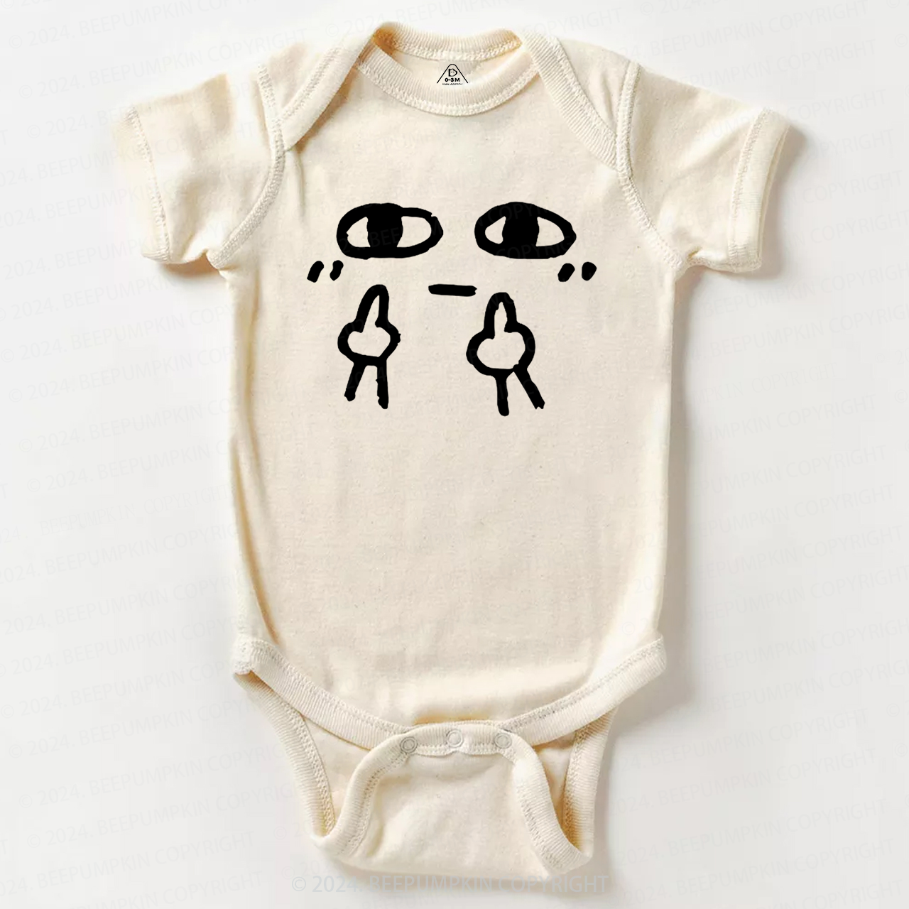 Middle Finger Baby Bodysuit 7