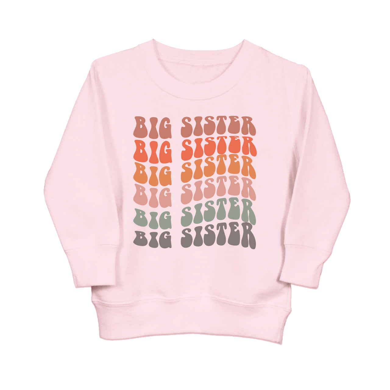 Retro Big Sister Kids Sweatshirt