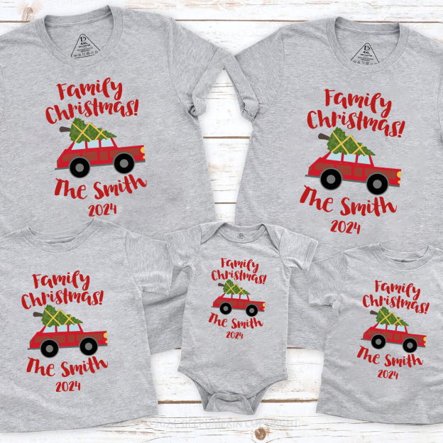 Personalized Custom Christmas Family Matching Shirts Beepumpkin