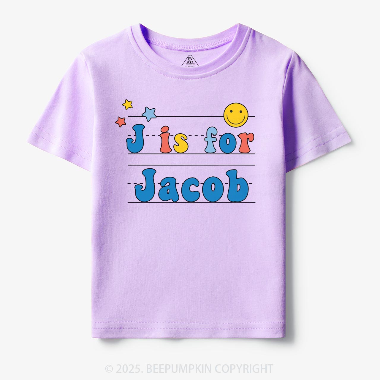 Personalized Letter Is For Name Toddler&Kid's Tees Beepumpkin