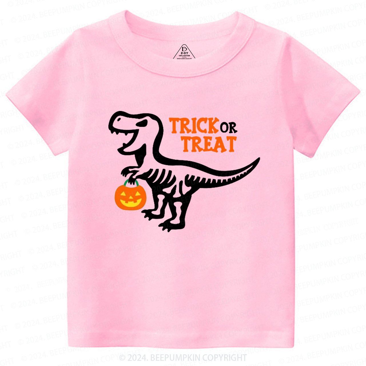 Trick or Treat Dinosaur Halloween Toddler&Kids Tees 