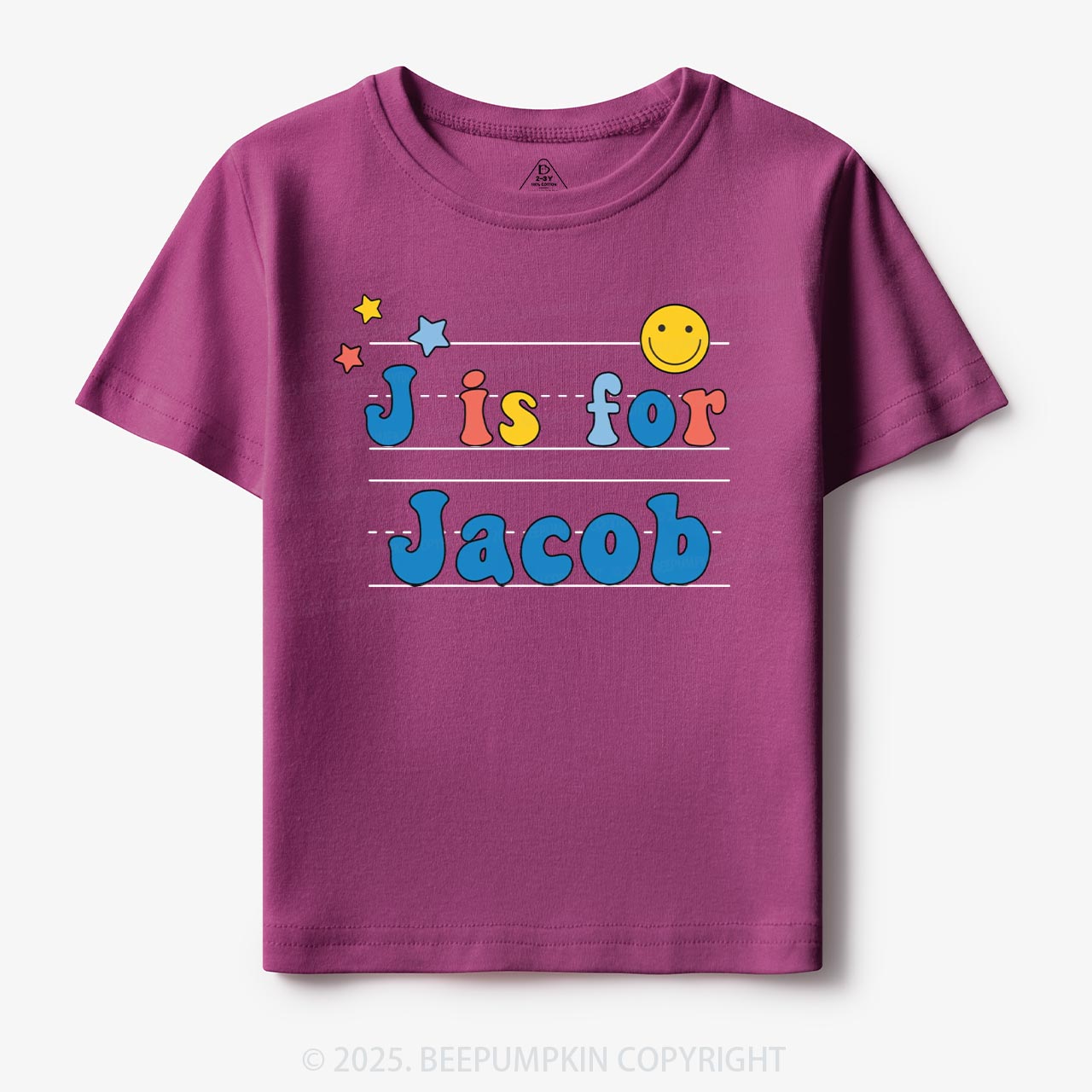 Personalized Letter Is For Name Toddler&Kid's Tees Beepumpkin