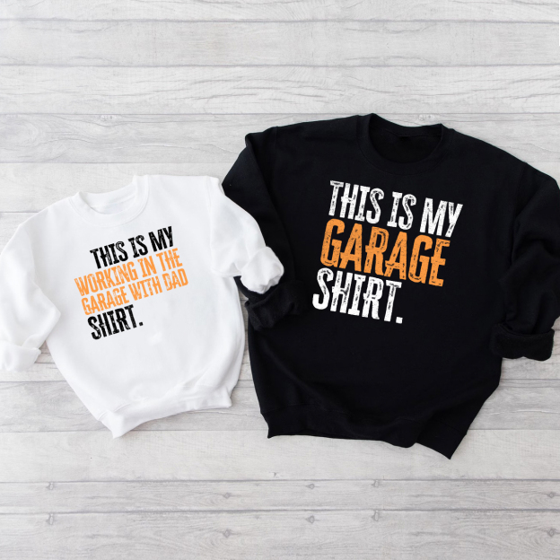 This Is My Garage Swetshirt For Dad And Me