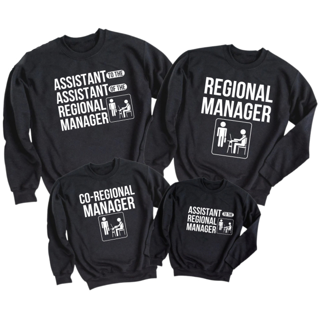 Regional Manager The Office Matching Family Sweatshirts