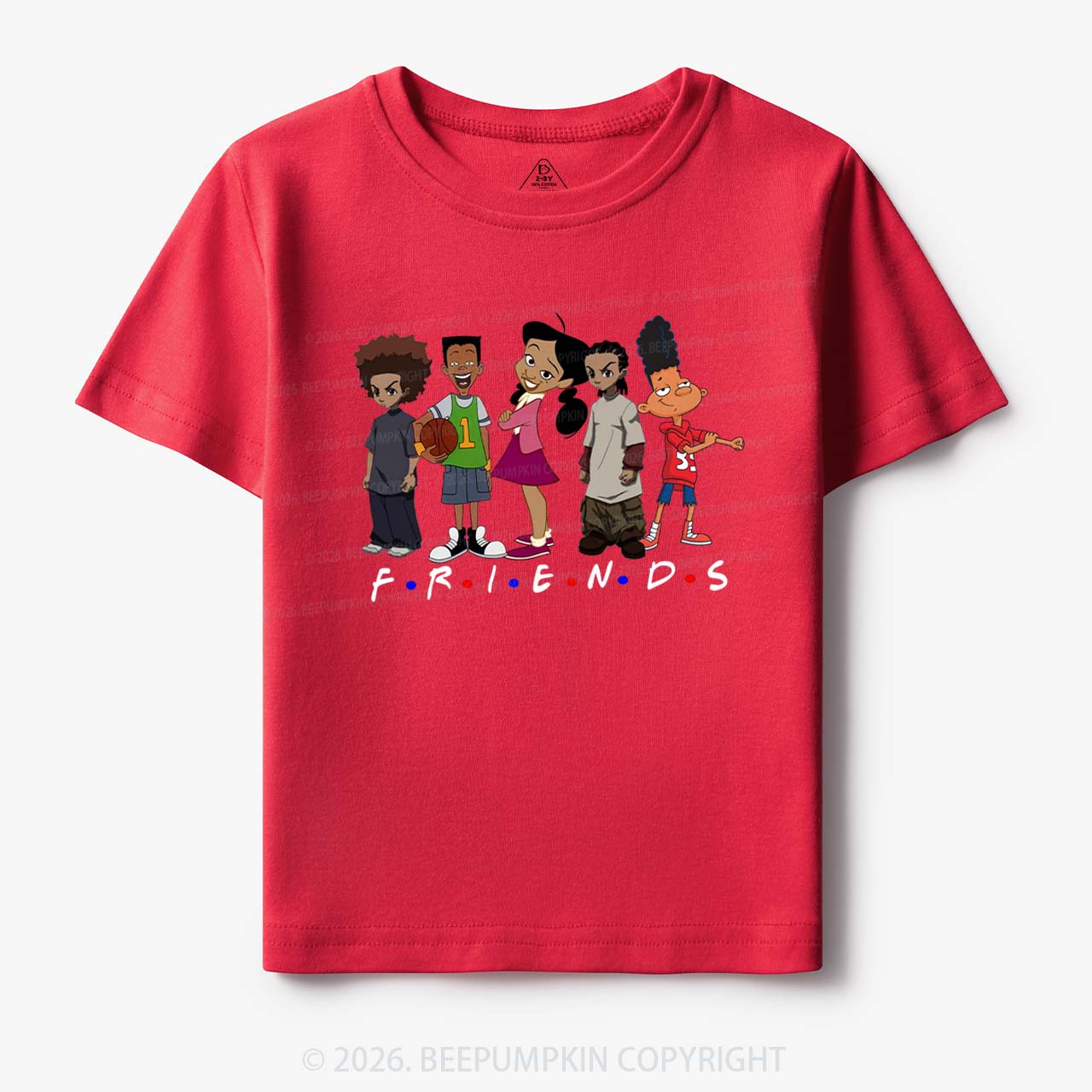 Black Cartoon Characters Toddler&Kid's Tees Beepumpkin