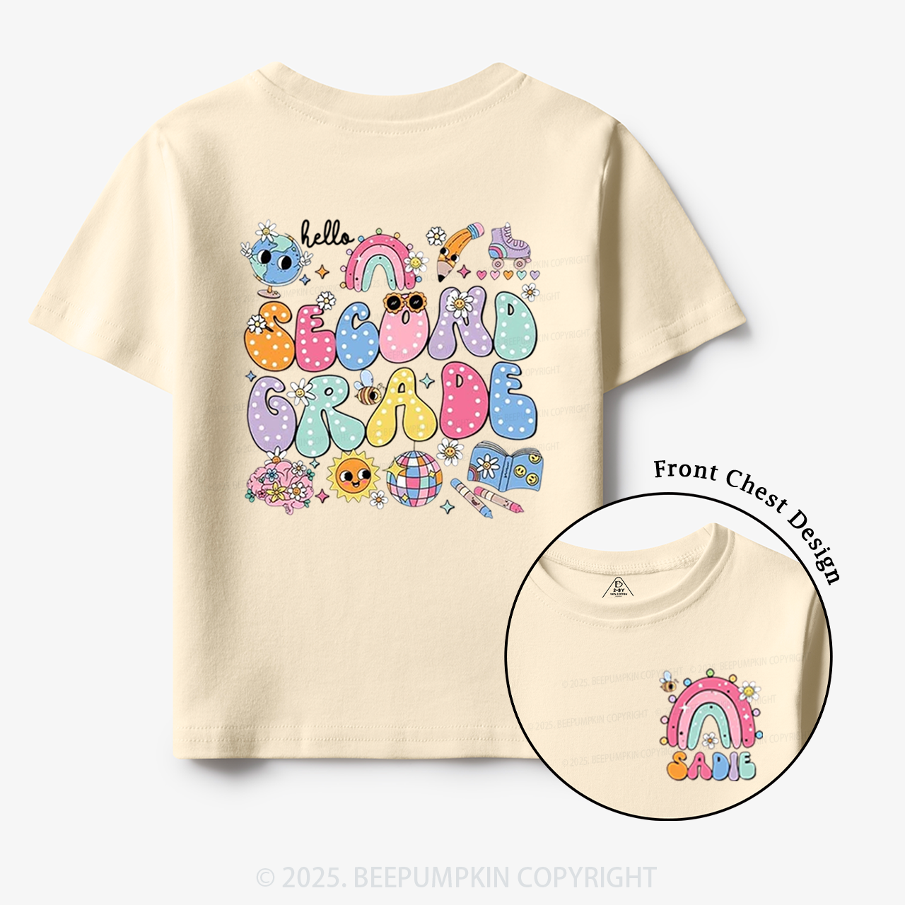 Personalized My World Toddler&Kid's Tees Beepumpkin