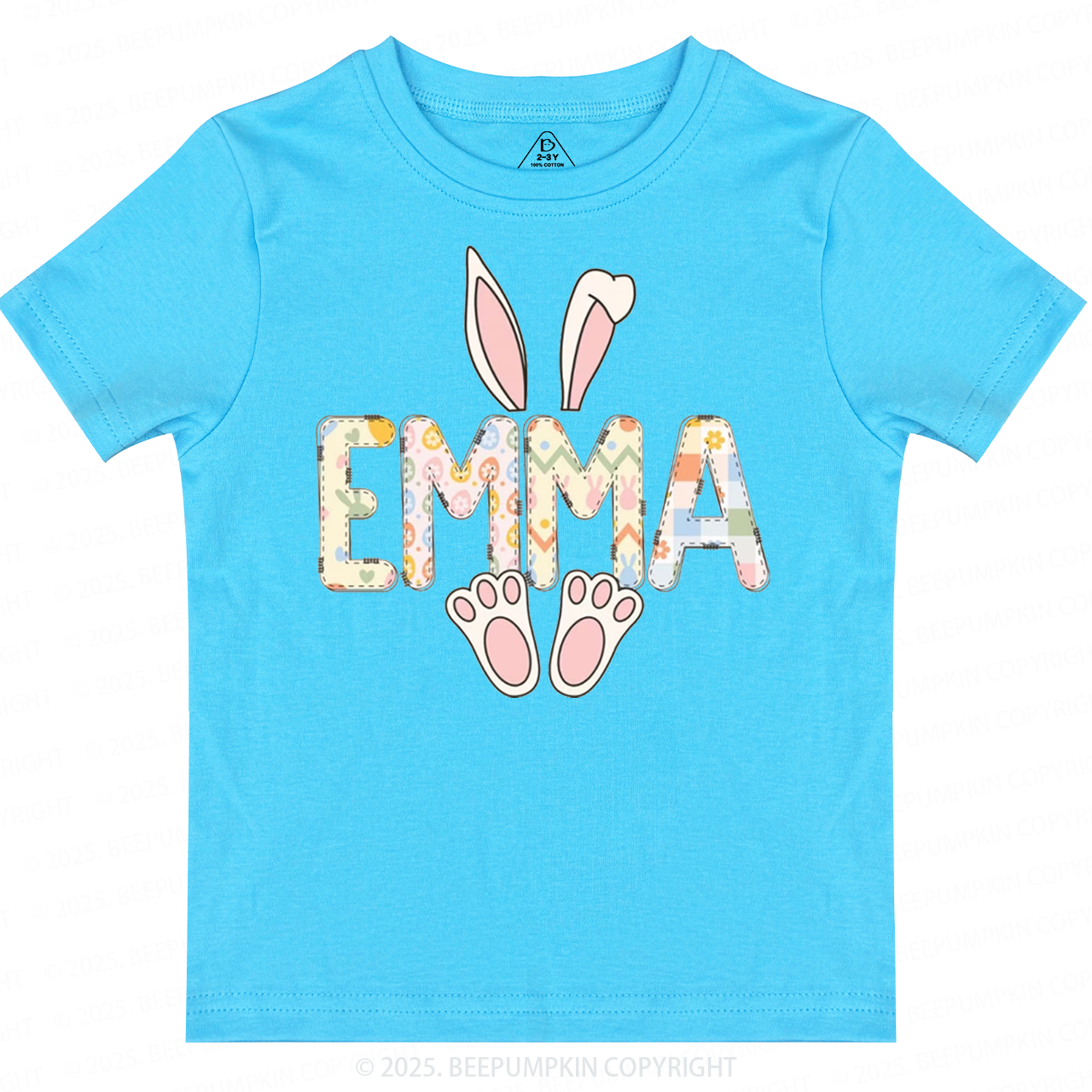 Personalized Easter Bunny Toddler&Kid's Tees Beepumpkin 2