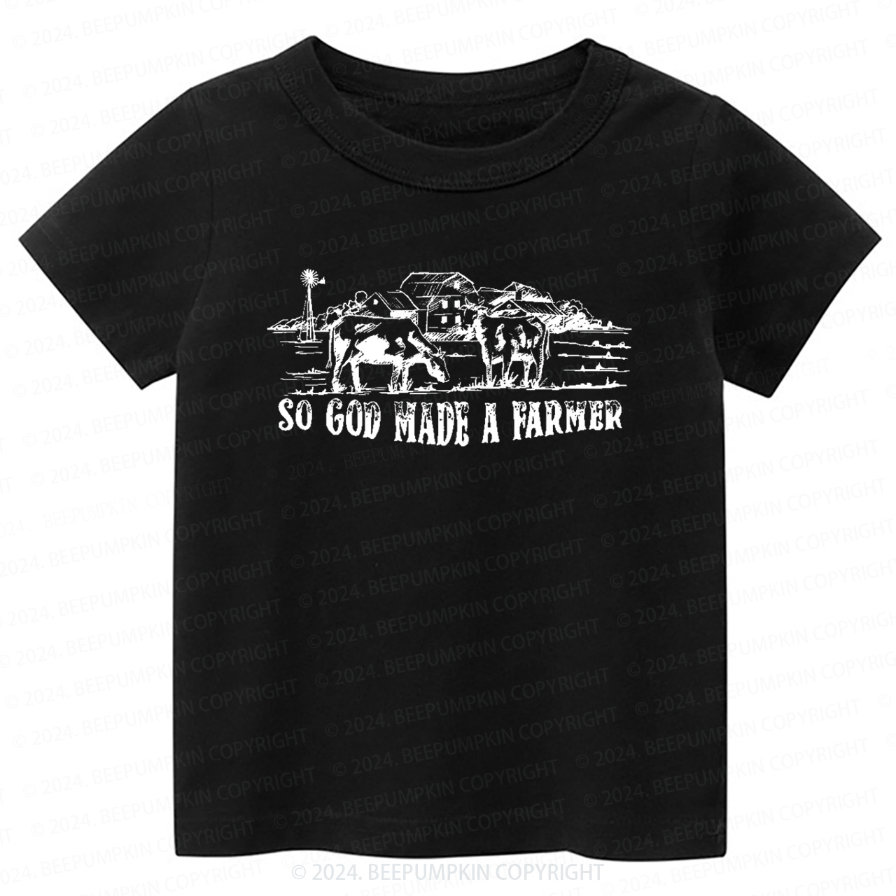 So God Made A Farmer Toddler&Kids Tees 