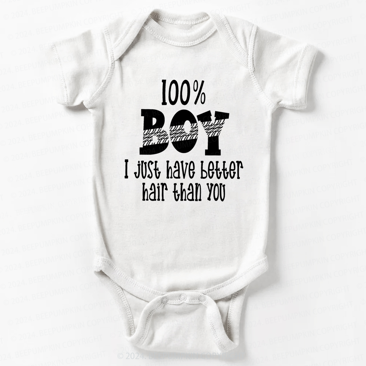 Boys with Long Hair Bodysuit For Baby 7