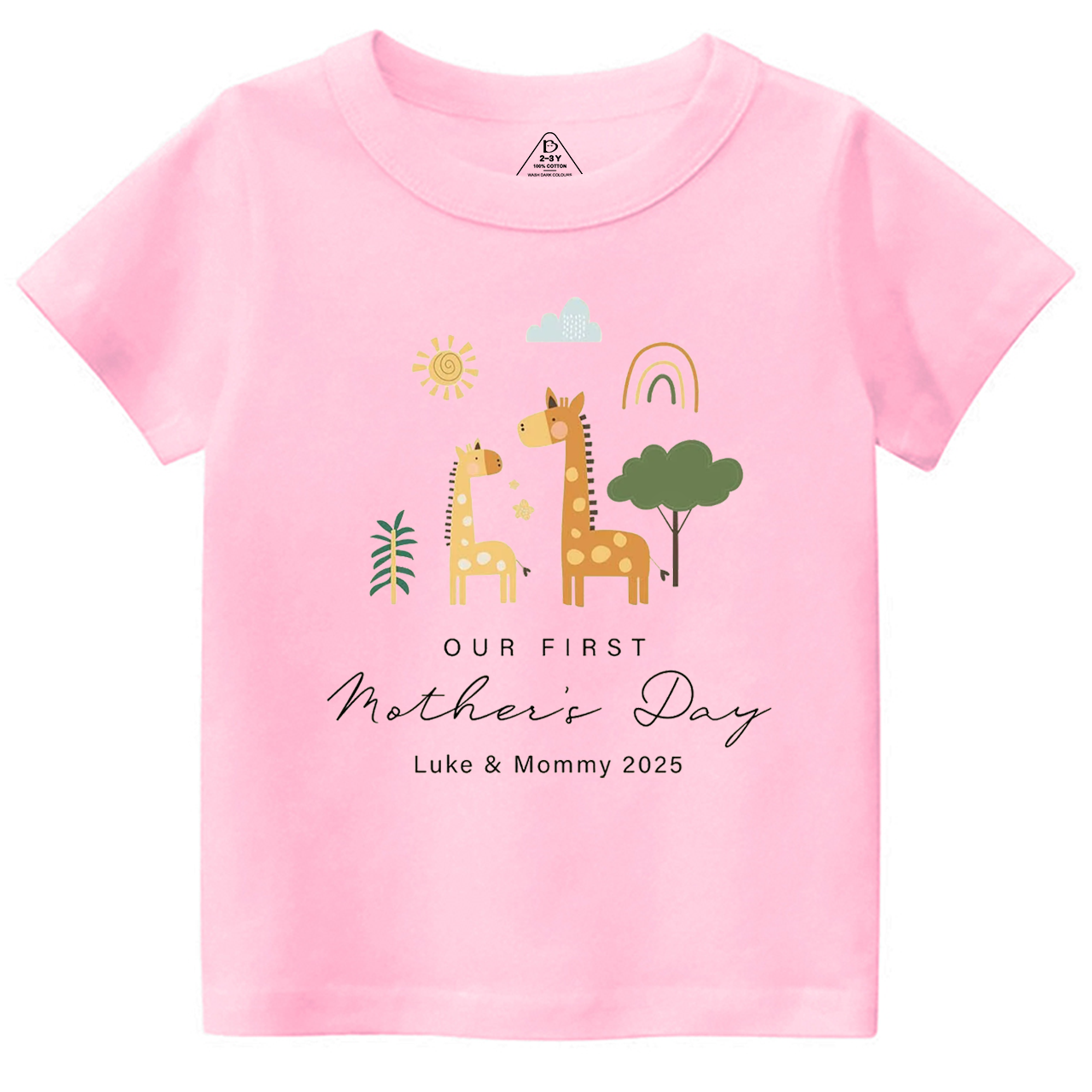 Personalized First Mother's Day Toddler&Kid's Tees Beepumpkin