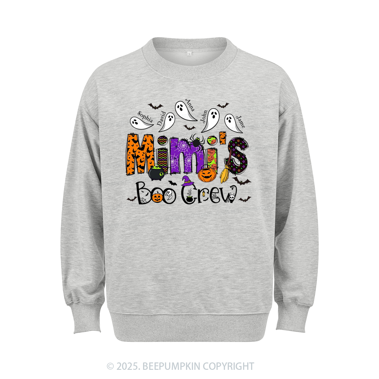 Personalized Mimi's Boo Crew Sweatshirt Beepumpkin