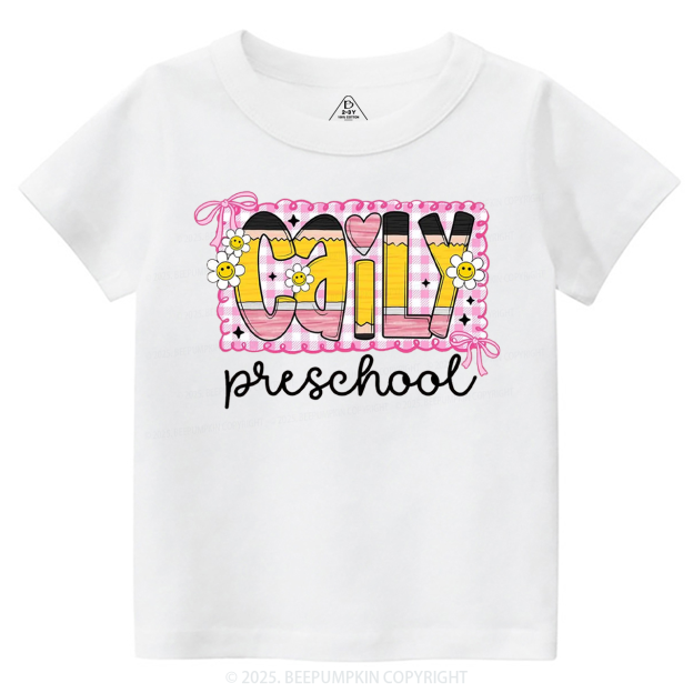 Personalized Graffiti Pencil Name Toddler&Kid's Tees Beepumpkin
