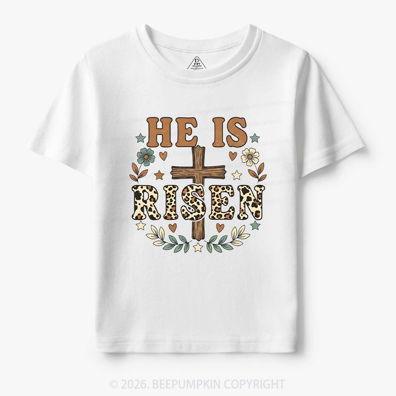 Wild Faith Leopard Cross Toddler&Kids Tees