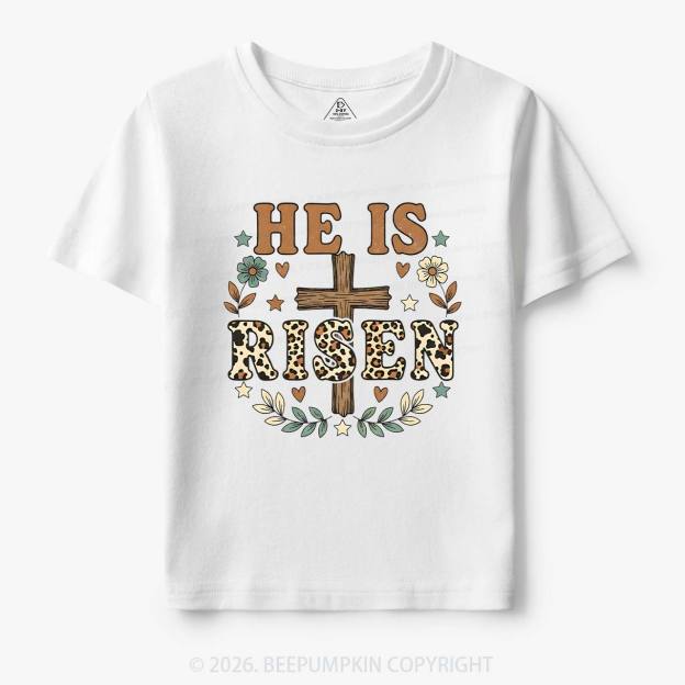 Wild Faith Leopard Cross Toddler&Kids Tees