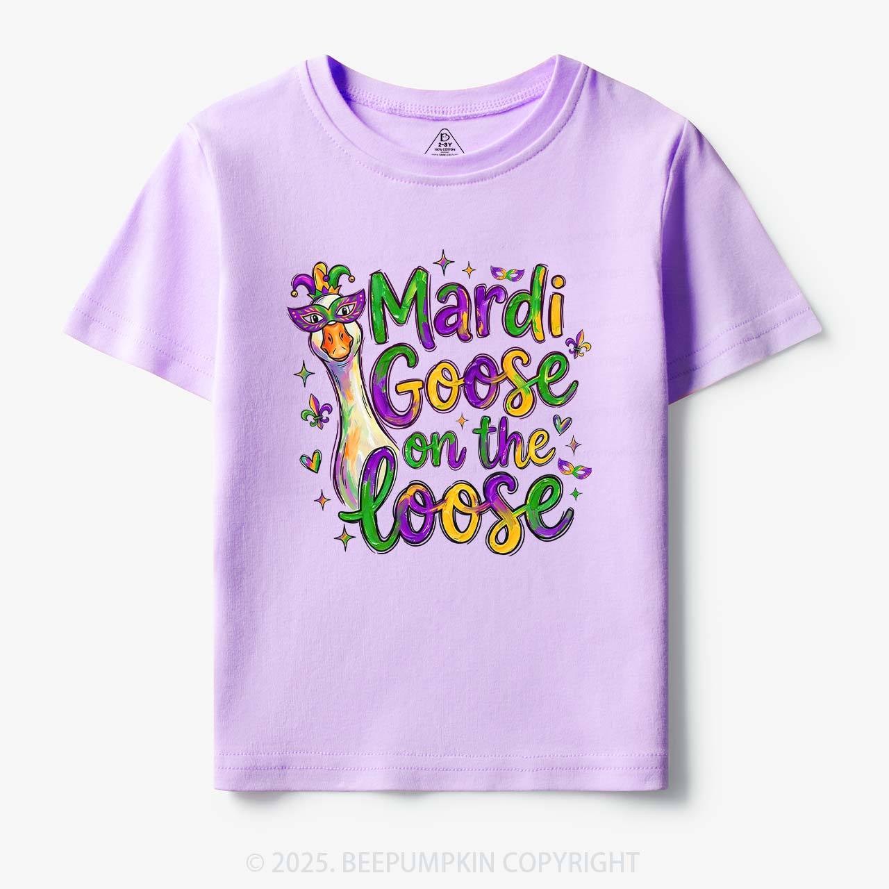 Mardi Gras Goose Toddler&Kid's Tees Beepumpkin