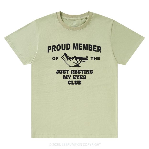Just Resting My Eyes Dad T-shirt
