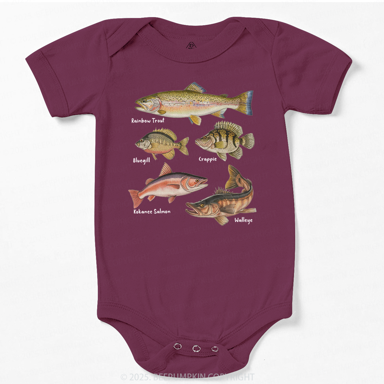 Lake Fish Field Guide Bodysuit Beepumpkin