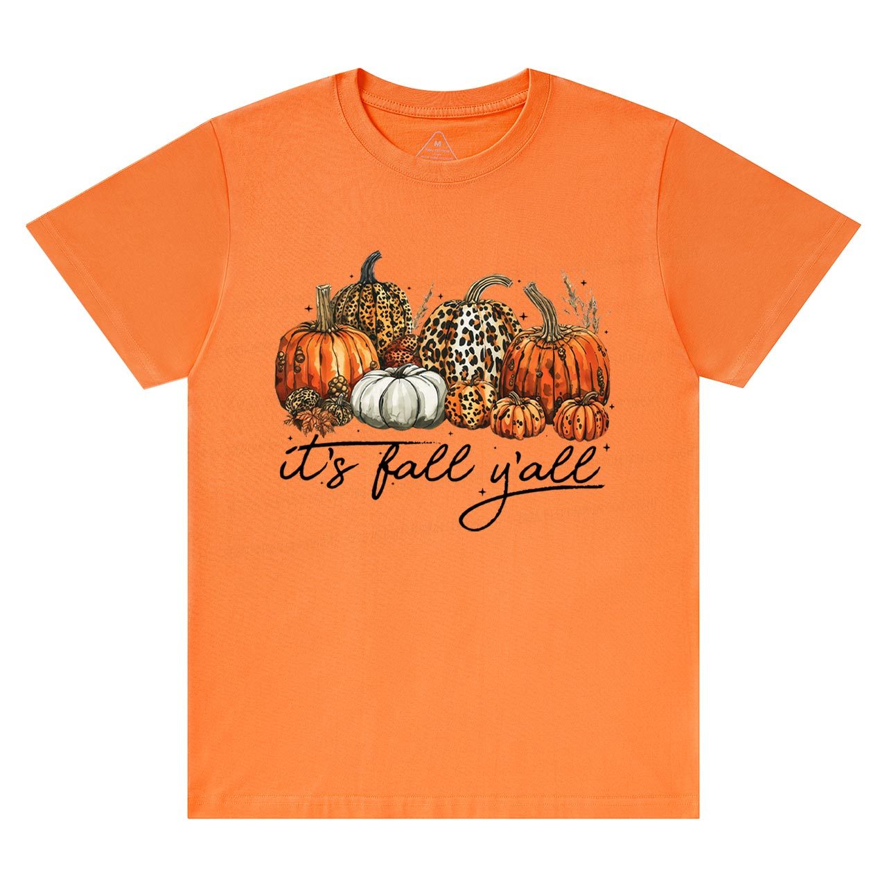 It's Fall Y'all Leopard Pumpkin T-Shirts Beepumpkin