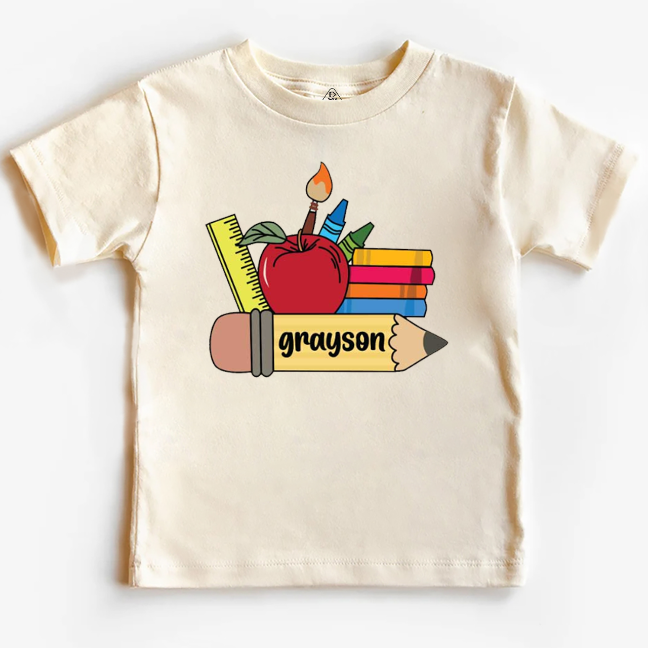 Personalized Name School Supplies Toddler&Kid's Tees Beepumpkin