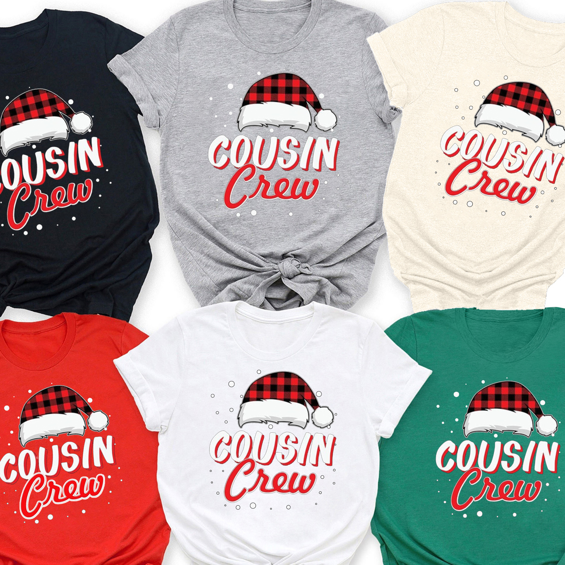 Snow&Hat Cousin Crew Christmas Family Matching Shirt