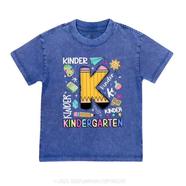 Personalized Pencil & Play Toddler&Kids Washed Tees