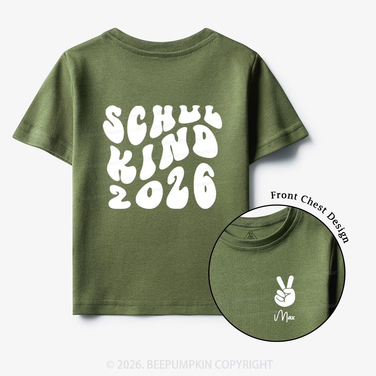 Personalized Schoolchild 2026 Back To School Gift Toddler&Kids Shirts