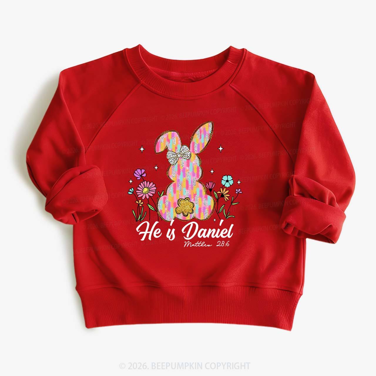 Risen In Bloom Faith & Flowers Kid's Sweatshirt