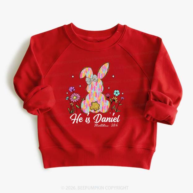 Risen In Bloom Faith & Flowers Kid's Sweatshirt