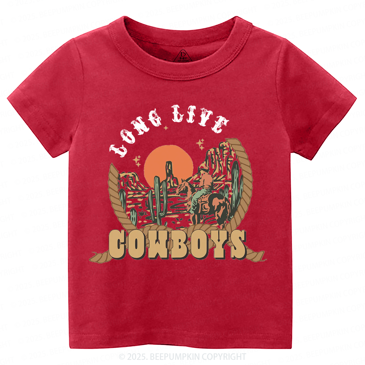 Long Live Cowboys Toddler&Kid's Tees Beepumpkin