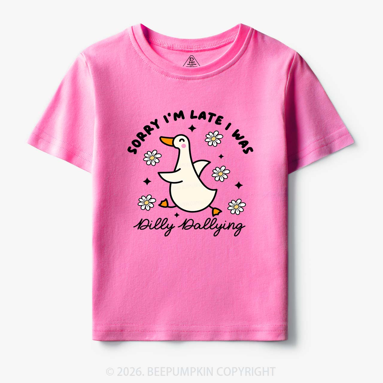 Sorry I'm Late I Was Dilly Dallying Goose Toddler&Kid's Tees