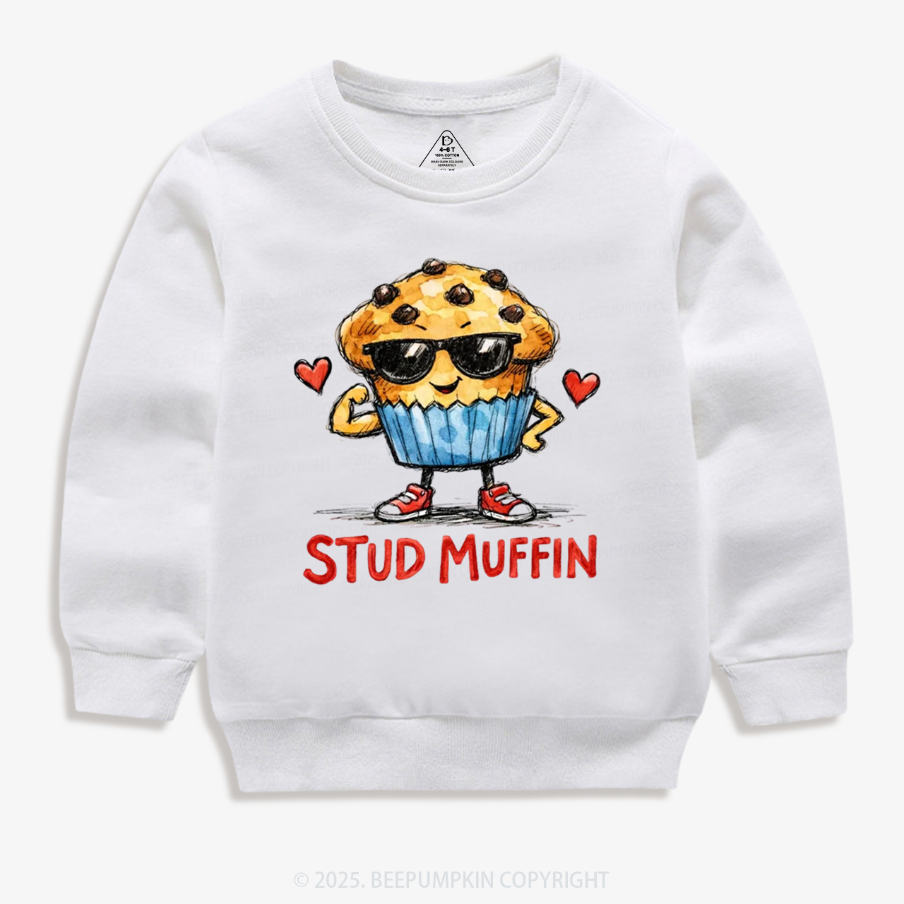 Stud Muffin Valentine's Day Kid's Sweatshirt